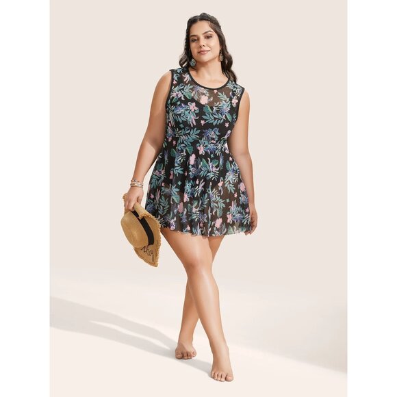 Bloomchic Swim Dress Size 4x NWT - Picture 1 of 5